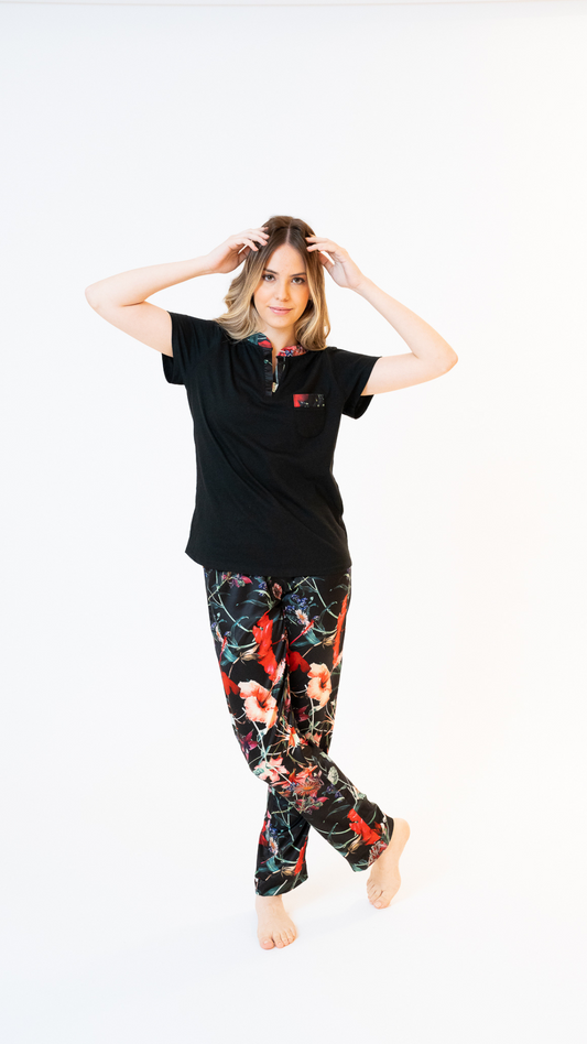 Pijama clásica Sarin print  pantalon