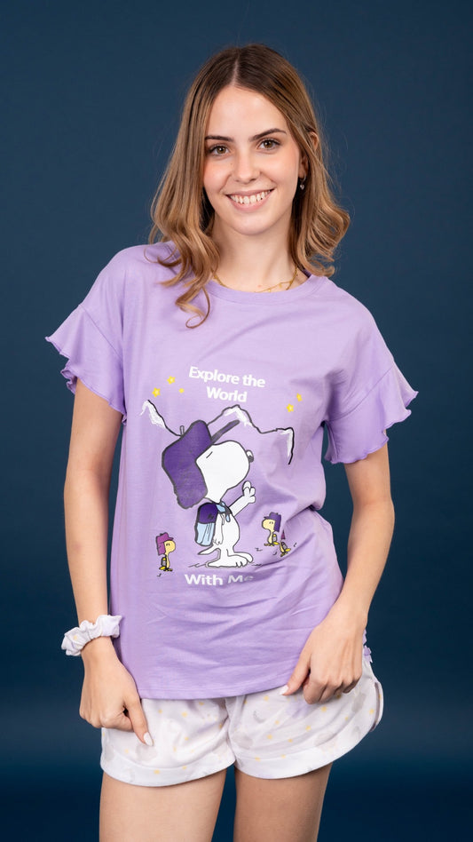 Pijama Explore snoopy  short