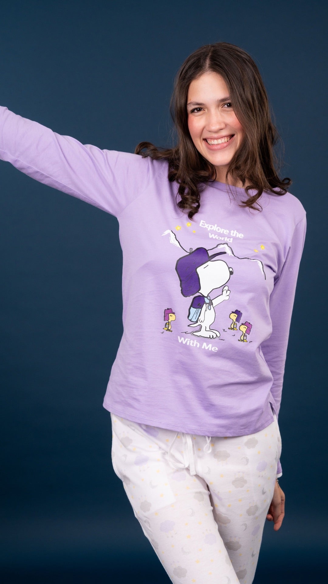 Pijama Explore snoopy  pantalón Dama