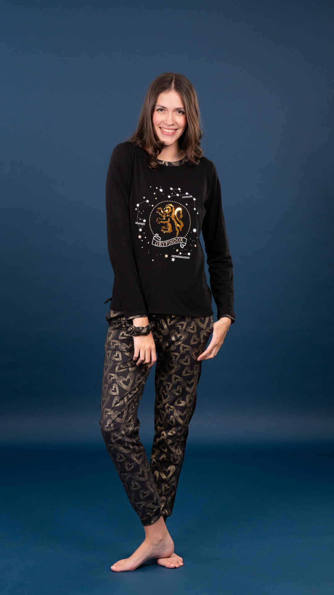 Pijama Gryfindor blusa manga larga y  pantalón Dama